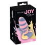 Plug anale con ventosa in silicone piccolo Tricolour Butt Plug pink