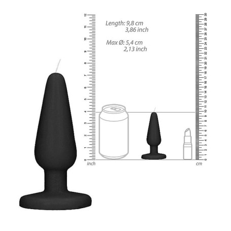 Candela accessorio divertente Scandalous Candles Butt Plug Black