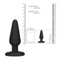 Candela accessorio divertente Scandalous Candles Butt Plug Black