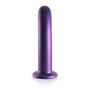 Fallo liscio vaginale anale con ventosa  in silicone Smooth G-Spot 17 cm Purple