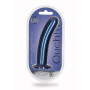 Fallo liscio anale vaginale con ventosa in silicone Smooth G-Spot 17 cm Metallic Blue