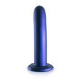 Fallo vaginale piccolo con ventosa Smooth G-Spot Dildo 14,5 cm Metallic Blue