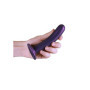 Fallo vaginale piccolo con ventosa Smooth G-Spot 14,5 cm Metallic Purple