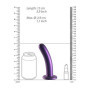 Fallo vaginale piccolo con ventosa Smooth G-Spot 14,5 cm Metallic Purple