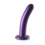 Fallo vaginale piccolo con ventosa Smooth G-Spot 12 cm Metallic Purple