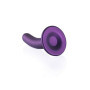 Fallo vaginale piccolo con ventosa Smooth G-Spot 12 cm Metallic Purple