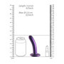 Fallo vaginale piccolo con ventosa Smooth G-Spot 12 cm Metallic Purple