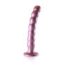 Fallo vaginale a sfere con ventosa in silicone Beaded G-Spot Dildo 20,5 cm Rose Gold