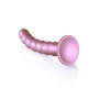 Fallo vaginale a sfere con ventosa in silicone Beaded G-Spot Dildo 20,5 cm Rose Gold