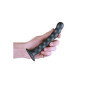 Fallo vaginale con ventosa piccolo a sfere in silicone Beaded G-Spot Dildo 16,5 cm Gun Metal