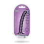 Fallo vaginale a sfere piccolo con ventosa in silicone Beaded G-Spot Dildo 16,5 cm Metallic Purple