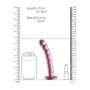 Fallo piccolo vaginale a sfere con ventosa in silicone Beaded G-Spot Dildo 16,5 cm Rose Gold