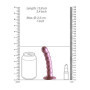 Fallo vaginale piccolo a sfere con ventosa in silicone Beaded G-Spot Dildo 13 cm Rose Gold