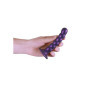Fallo vaginale a sfere piccolo in silicone con ventosa Beaded G-Spot Dildo 13 cm Metallic Purple