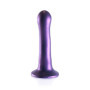 Fallo liscio vaginale in silicone con ventosa Ultra Soft Curvy G-Spot Dildo 17 cm Metallic Purple