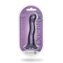 Fallo liscio vaginale in silicone con ventosa Ultra Soft Curvy G-Spot Dildo 17 cm Metallic Purple