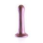 Fallo in silicone piccolo vaginale con ventosa Ultra Soft Curvy G-Spot Dildo 17 cm Rose Gold