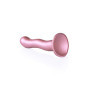 Fallo in silicone piccolo vaginale con ventosa Ultra Soft Curvy G-Spot Dildo 17 cm Rose Gold