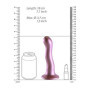 Fallo in silicone piccolo vaginale con ventosa Ultra Soft Curvy G-Spot Dildo 17 cm Rose Gold