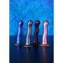 Fallo in silicone piccolo vaginale con ventosa Ultra Soft Curvy G-Spot Dildo 17 cm Rose Gold