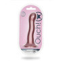 Fallo in silicone piccolo vaginale con ventosa Ultra Soft Curvy G-Spot Dildo 17 cm Rose Gold