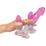 Fallo realistico anale kit plug butt con ventosa Anal Training Set pink