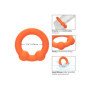 Anello fallico in silicone ritardante Alpha Dual Ball Ring