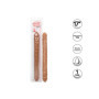 Fallo realistico per doppia penetrazione vaginale anale Size Queen Double Dong 17 Inch caramel