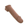 Guaina fallica realistica prolungha per pene Life-Like Extension 8 Inch brown