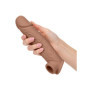 Guaina fallica realistica prolungha per pene Life-Like Extension 8 Inch brown