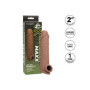 Guaina fallica realistica prolungha per pene Life-Like Extension 8 Inch brown