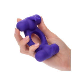 Anello fallico vibrante in silicone Triple Orgasm Enhancer