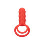 Anello fallico doppio vibrante in silicone Vertical Dual Enhancer