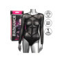 Body erotico donna sexy maniche lunghe nero con brillantini Long Sleeve Bodysuit S/L