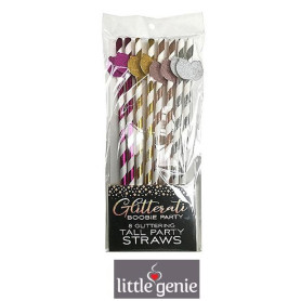 cannucce divertenti per feste Glitterati Boobie Tall Party Straws