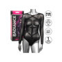 Body donna erotico nero trasparente con brillantini Long Sleeve Bodysuit XL/3XL