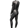 Tutina erotica donna intimo aperto con brillantini Crotchless Bodystocking S/L