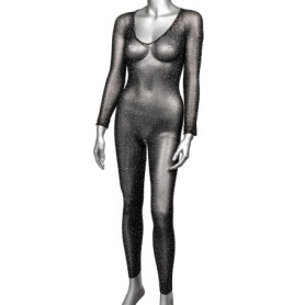 Tutina erotica donna Crotchless Bodystocking intimo donna sexy maniche lunghe