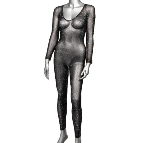 Tutina erotica donna Crotchless Bodystocking intimo donna sexy maniche lunghe