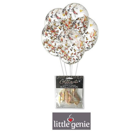 Palloncini divertenti per feste Glitterati Penis Confetti Balloons