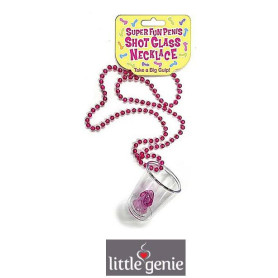 Bicchierino con collana sexy regalo divertente Shot Glass Necklace