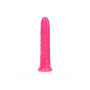 Fallo realistico vaginale anale Slim Dildo Suction Cup GitD 22,5 cm Neon Pink