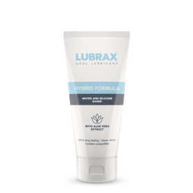 Lubrificante sessuale ibrido gel intimo anale a basse acqua e silicone vaginale Lubrax 30 ml