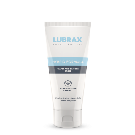 Lubrificante sessuale ibrido gel intimo anale a basse acqua e silicone vaginale Lubrax 30 ml