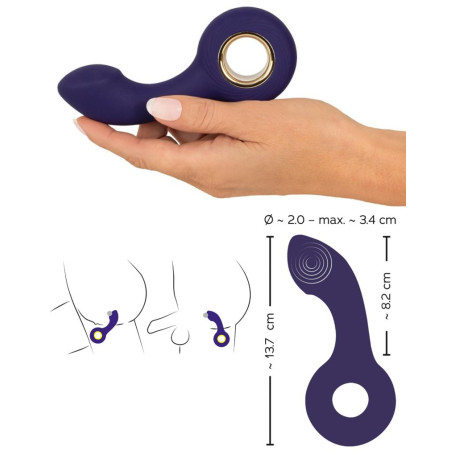 Plug vibrante in silicone mini vibratore anale vaginale Vibrating G- & P-Spot Massager