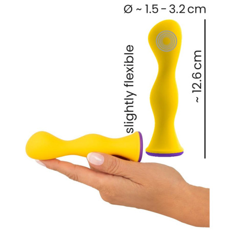 Vibratore anale in silicone mini dildo liscio vibrante anal vibrator