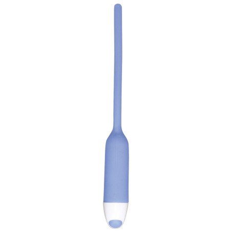 Dilatatore uretrale vaginale vibrante Silicone Dilator blu