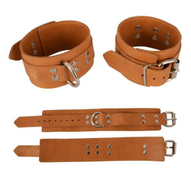 Manette bondage polsini costrittivo bdsm Leather Wrist Cuffs