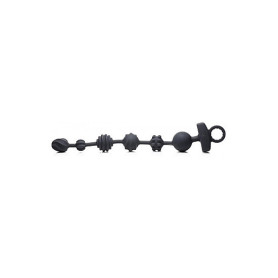 Palline anali vibranti 10X Dark Rattler Vibrating Silicone Anal Beads w/ Remote