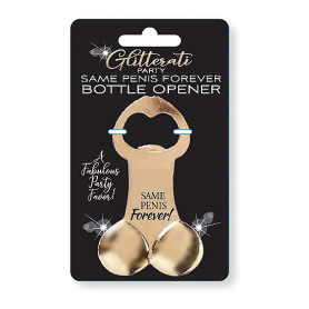 Apri bottiglie a forma di peneGlitterati Penis Bottle Opener